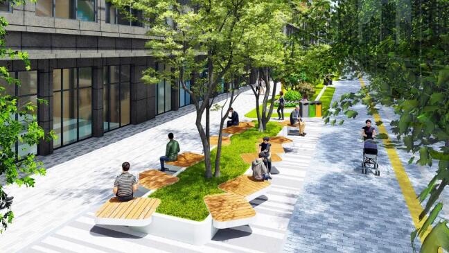 新竞博官网JBO55设计作品 | 西安市雁塔区新建绿地广场设计方案